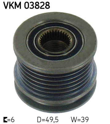 SKF VKM 03828 generátor szabadonfutó CHRYSLER MERCEDES-BENZ