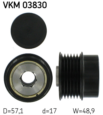 SKF VKM 03830 generátor szabadonfutó DODGE JEEP