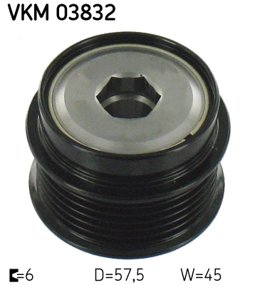SKF VKM 03832 generátor szabadonfutó DODGE JEEP