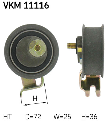 SKF VKM 11116 feszítő, fogasszíj AUDI SEAT SKODA VW