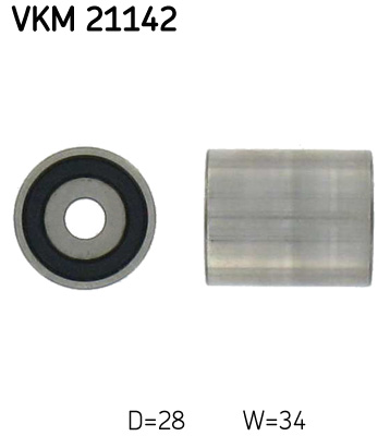 SKF VKM 21142 Szíjtárcsa/vezetőgörgő, fogasszíj AUDI FORD SEAT SKODA VW
