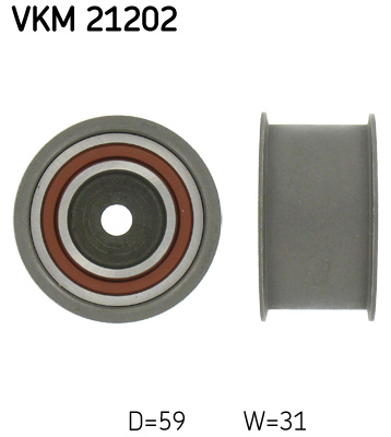 SKF VKM 21202 Szíjtárcsa/vezetőgörgő, fogasszíj AUDI SKODA VW