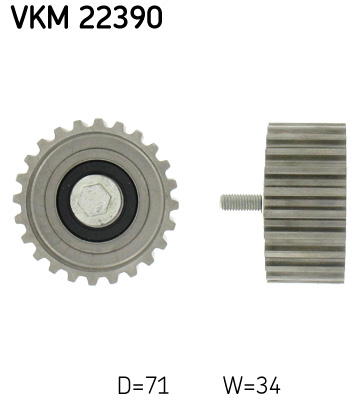 SKF VKM 22390 Szíjtárcsa/vezetőgörgő, fogasszíj FIAT IVECO