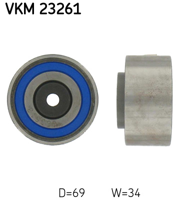 SKF VKM 23261 Szíjtárcsa/vezetőgörgő, fogasszíj CITROËN JAGUAR LAND ROVER PEUGEOT