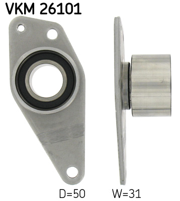 SKF VKM 26101 Szíjtárcsa/vezetőgörgő, fogasszíj MITSUBISHI OPEL RENAULT VAUXHALL VOLVO