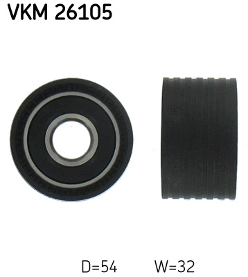 SKF VKM 26105 Szíjtárcsa/vezetőgörgő, fogasszíj OPEL RENAULT VAUXHALL