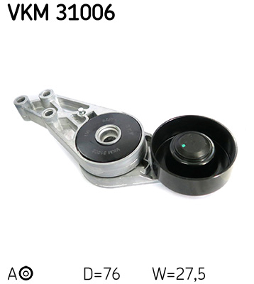 SKF VKM 31006 feszítőgörgő, hosszbordás szíj AUDI SEAT