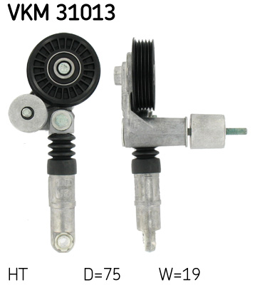 SKF VKM 31013 feszítőgörgő, hosszbordás szíj AUDI SKODA VW