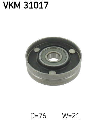 SKF VKM 31017 Szíjtárcsa/vezetőgörgő, hosszbordás szíj AUDI VW