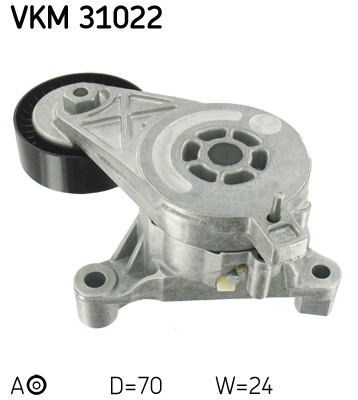 SKF VKM 31022 feszítőgörgő, hosszbordás szíj AUDI SEAT SKODA VW