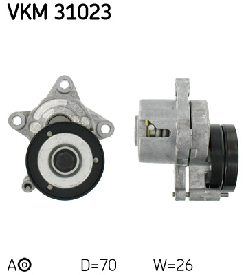 SKF VKM 31023 feszítőgörgő, hosszbordás szíj SEAT VW
