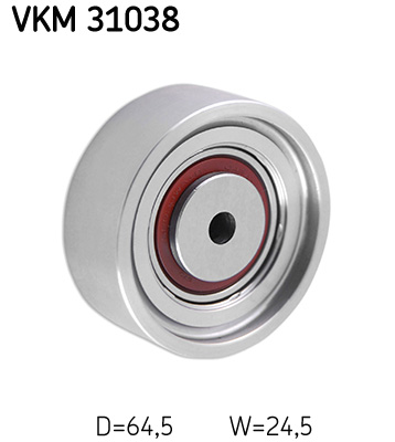 SKF VKM 31038 Szíjtárcsa/vezetőgörgő, hosszbordás szíj AUDI SKODA VW