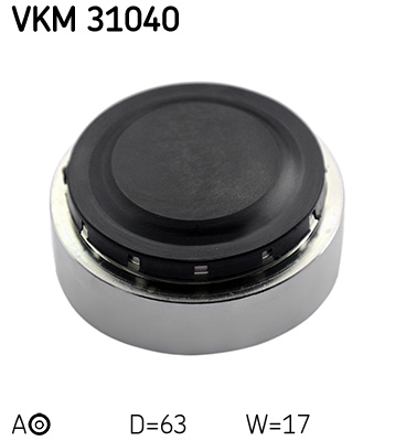 SKF VKM 31040 feszítőgörgő, hosszbordás szíj AUDI SKODA VW
