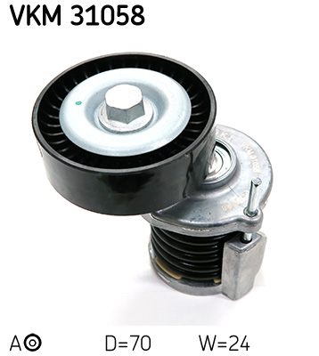 SKF VKM 31058 feszítőgörgő, hosszbordás szíj AUDI SEAT SKODA VW