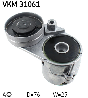 SKF VKM 31061 feszítőgörgő, hosszbordás szíj AUDI SKODA VW