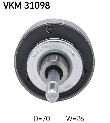 SKF VKM 31098 Szíjtárcsa/vezetőgörgő, hosszbordás szíj SEAT SKODA VW