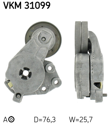 SKF VKM 31099 feszítőgörgő, hosszbordás szíj AUDI SEAT SKODA VW