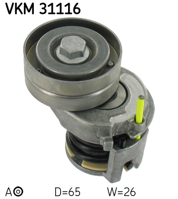 SKF VKM 31116 feszítőgörgő, hosszbordás szíj AUDI SEAT SKODA VW