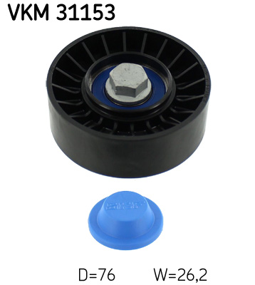 SKF VKM 31153 Szíjtárcsa/vezetőgörgő, hosszbordás szíj AUDI SEAT SKODA VW