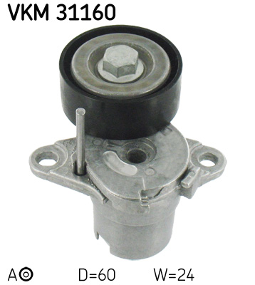 SKF VKM 31160 feszítőgörgő, hosszbordás szíj AUDI CUPRA SEAT SKODA VW