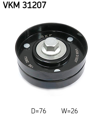 SKF VKM 31207 Szíjtárcsa/vezetőgörgő, hosszbordás szíj SEAT SKODA VW