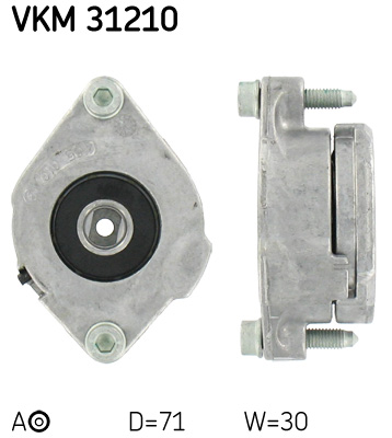 SKF VKM 31210 feszítőgörgő, hosszbordás szíj SEAT VW