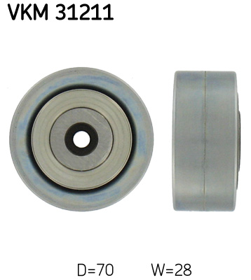 SKF VKM 31211 Szíjtárcsa/vezetőgörgő, hosszbordás szíj AUDI VW