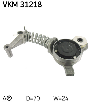 SKF VKM 31218 feszítőgörgő, hosszbordás szíj AUDI