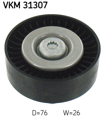 SKF VKM 31307 Szíjtárcsa/vezetőgörgő, hosszbordás szíj AUDI VW