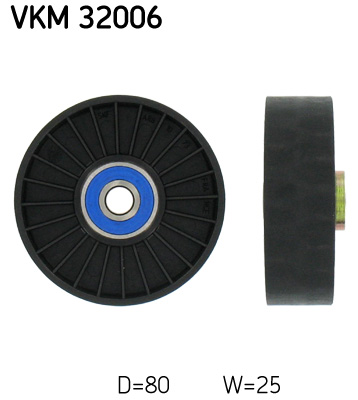 SKF VKM 32006 Szíjtárcsa/vezetőgörgő, hosszbordás szíj ALFA ROMEO FERRARI FIAT LANCIA