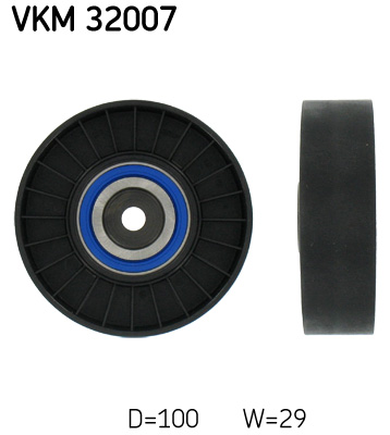 SKF VKM 32007 Szíjtárcsa/vezetőgörgő, hosszbordás szíj ALFA ROMEO LANCIA