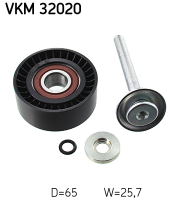 SKF VKM 32020 Szíjtárcsa/vezetőgörgő, hosszbordás szíj CITROËN FIAT OPEL PEUGEOT VAUXHALL