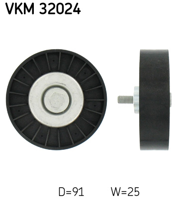 SKF VKM 32024 Szíjtárcsa/vezetőgörgő, hosszbordás szíj ALFA ROMEO FIAT LANCIA