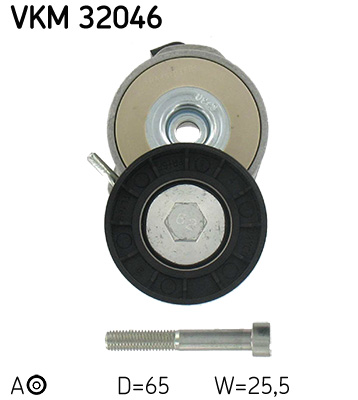 SKF VKM 32046 feszítőgörgő, hosszbordás szíj ALFA ROMEO CADILLAC FIAT HOLDEN LANCIA OPEL SAAB SUZUKI VAUXHALL