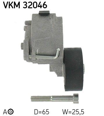 SKF VKM 32046 feszítőgörgő, hosszbordás szíj ALFA ROMEO CADILLAC FIAT HOLDEN LANCIA OPEL SAAB SUZUKI VAUXHALL