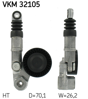 SKF VKM 32105 feszítőgörgő, hosszbordás szíj ALFA ROMEO