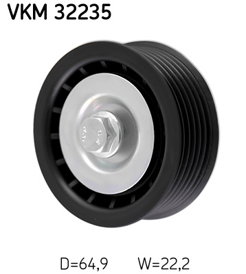 SKF VKM 32235 Szíjtárcsa/vezetőgörgő, hosszbordás szíj ALFA ROMEO FIAT LANCIA