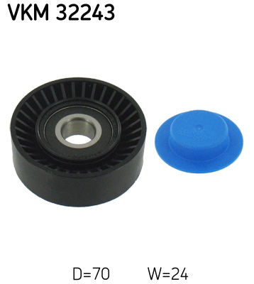 SKF VKM 32243 Szíjtárcsa/vezetőgörgő, hosszbordás szíj CHRYSLER DODGE FIAT JEEP LANCIA
