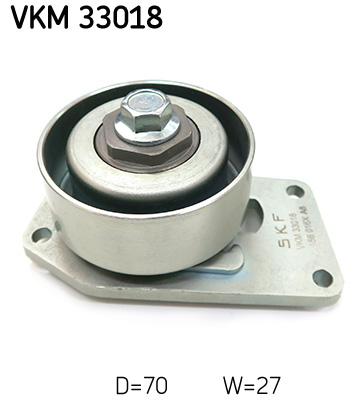 SKF VKM 33018 feszítőgörgő, hosszbordás szíj CITROËN PEUGEOT