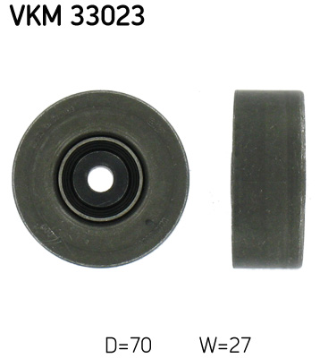 SKF VKM 33023 Szíjtárcsa/vezetőgörgő, hosszbordás szíj CITROËN PEUGEOT
