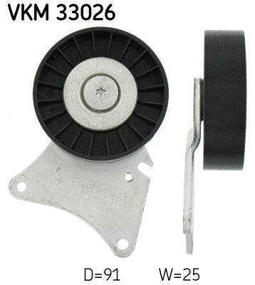 SKF VKM 33026 Szíjtárcsa/vezetőgörgő, hosszbordás szíj CITROËN PEUGEOT