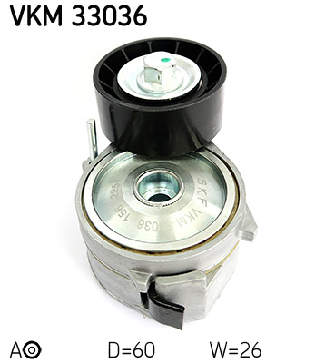 SKF VKM 33036 feszítőgörgő, hosszbordás szíj CITROËN PEUGEOT