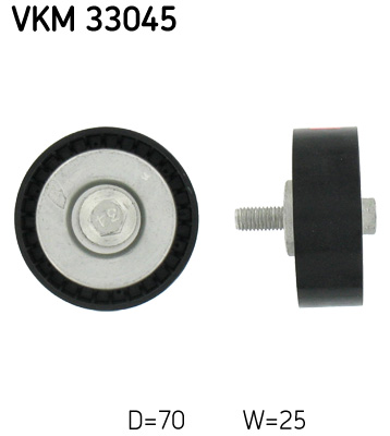 SKF VKM 33045 Szíjtárcsa/vezetőgörgő, hosszbordás szíj CITROËN FIAT LANCIA PEUGEOT