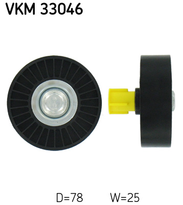SKF VKM 33046 Szíjtárcsa/vezetőgörgő, hosszbordás szíj CITROËN FIAT LANCIA PEUGEOT