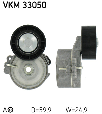 SKF VKM 33050 feszítőgörgő, hosszbordás szíj CITROËN FIAT PEUGEOT