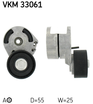 SKF VKM 33061 feszítőgörgő, hosszbordás szíj CITROËN FORD MAZDA PEUGEOT
