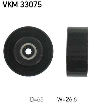 SKF VKM 33075 Szíjtárcsa/vezetőgörgő, hosszbordás szíj CITROËN FIAT LANCIA PEUGEOT RENAULT