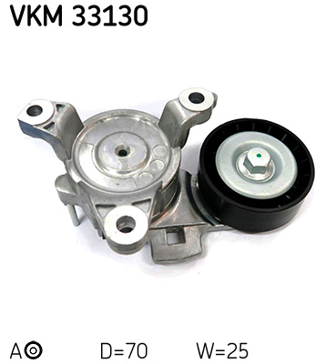 SKF VKM 33130 feszítőgörgő, hosszbordás szíj CITROËN PEUGEOT