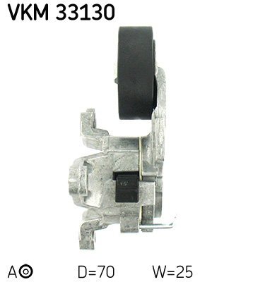 SKF VKM 33130 feszítőgörgő, hosszbordás szíj CITROËN PEUGEOT