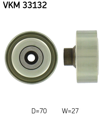 SKF VKM 33132 Szíjtárcsa/vezetőgörgő, hosszbordás szíj CITROËN PEUGEOT